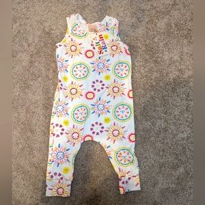 NWT 18m sleeveless colorful cotton romper